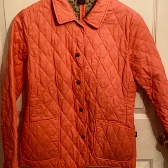 Vineyard Vines Size Small Pink and Blue Women's Reversible Quilted Jacket - Picture 2 of 10